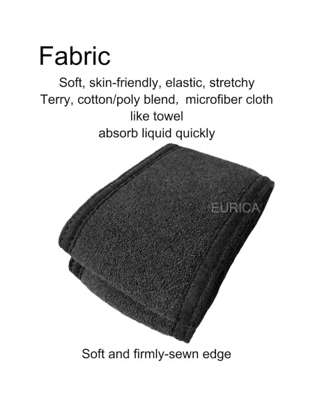 Banda para el cabello EUICAE, 6 unidades elásticas lavables