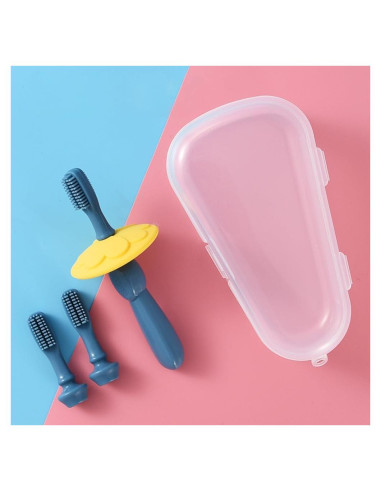 Cepillo de Dientes para Bebés XYC con Ventosa y Cepillo de Dedo