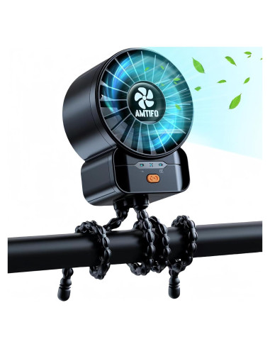 Ventilador Portátil AMTIFO A1 Recargable USB 4 Velocidades