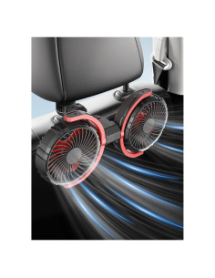 Ventilador de Coche Maiproo MA-CF6U Doble Cabeza USB 360