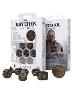Juego de Dados The Witcher Q WORKSHOP Vesemir 8 Piezas