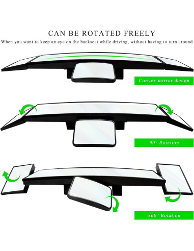 Espejo Retrovisor 38.1 cm FSTURIOS con Espejo para Bebé