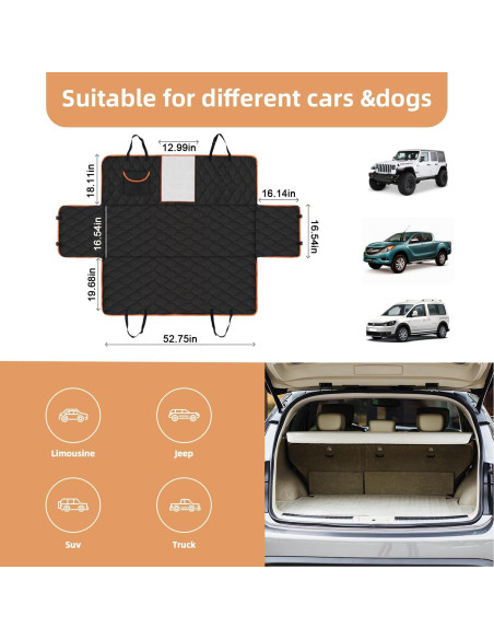 Funda de Asiento para Perros Mlivrom Pet01 Impermeable Universal