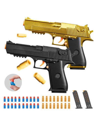 2 Pistolas de Juguete M1911 PISTOLAIFY con Dardos de Espuma