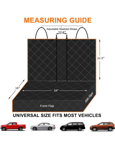 Funda de Asiento para Perros Bark Lover - Impermeable 137x119 cm
