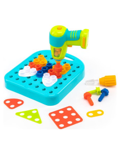 Taller de Formas Diseño y Taladro Educational Insights - Juguete STEM 3+