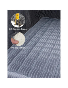 Cama para Perros JOYTUTUS Antideslizante 129x61 cm Gris 2