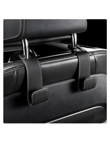 Ganchos para Reposacabezas de Coche FSTURIOS - 2 PCS Negro