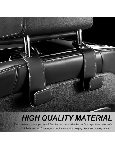 Ganchos para Reposacabezas de Coche FSTURIOS - 2 PCS Negro