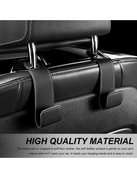Ganchos para Reposacabezas de Coche FSTURIOS - 2 PCS Negro
