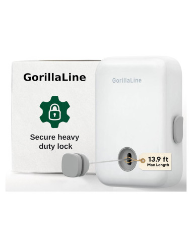Cuerda de Ropa Retráctil GorillaLine 4.24m para Interiores y Exteriores