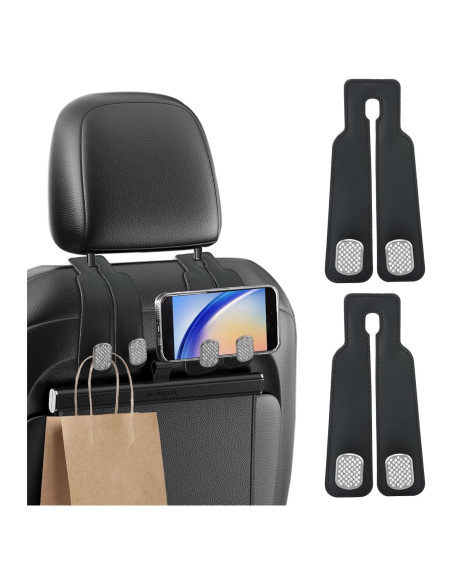 Ganchos de Reposacabezas para Coche Hogurin - 2 Piezas
