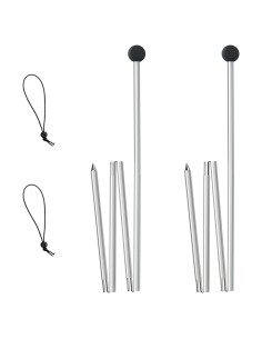 Postes de Aluminio Plegables UMARDOO para Tienda de Playa 1.98m