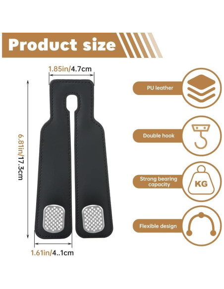 Ganchos de Reposacabezas para Coche Hogurin - 2 Piezas