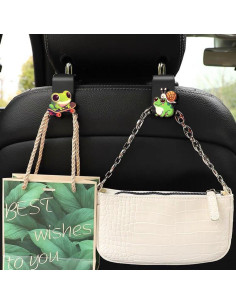 Ganchos de Respaldo de Asiento Rana - Organizador Universal 4 Pzas 2