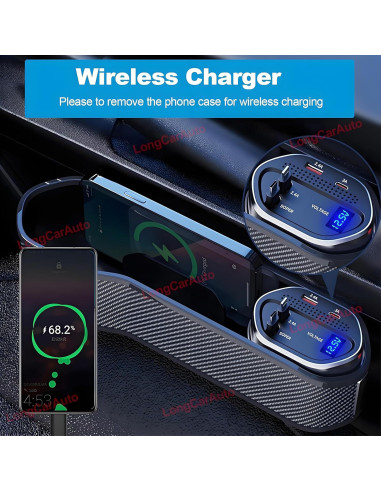 Organizador de Asiento de Coche Espeksvika ES-CHARGER 5 en 1