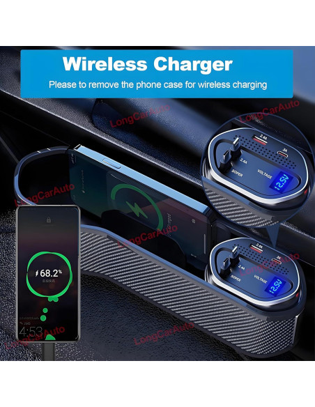 Organizador de Asiento de Coche Espeksvika ES-CHARGER 5 en 1