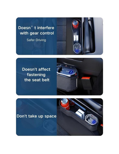 Organizador de Asiento de Coche Espeksvika ES-CHARGER 5 en 1