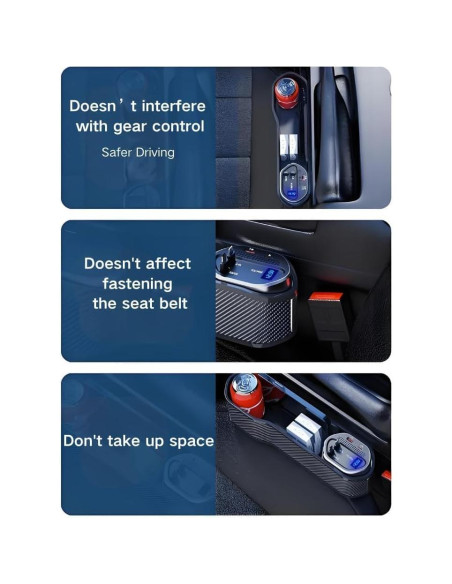 Organizador de Asiento de Coche Espeksvika ES-CHARGER 5 en 1