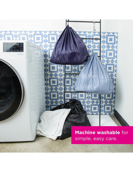 Bolsa de Lavandería Expandible Miamica Gris 53.3x55.9cm