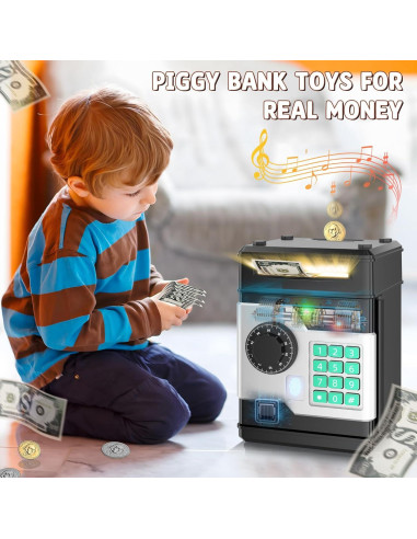 Hucha Electrónica Automática SHANTOU para Niños - Seguridad Huella Dactilar