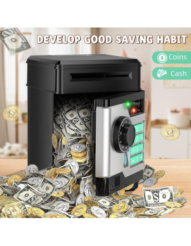 Hucha Electrónica Automática SHANTOU para Niños - Seguridad Huella Dactilar