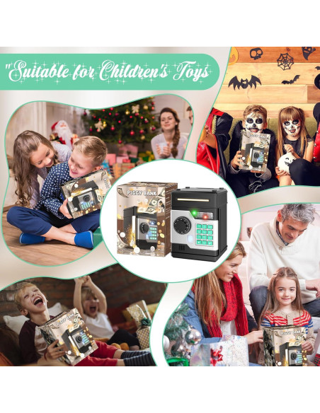 Hucha Electrónica Automática SHANTOU para Niños - Seguridad Huella Dactilar