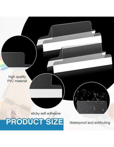 Pestañas Adhesivas Transparentes Gueevin 50 Piezas 4 cm