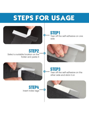 Pestañas Adhesivas Transparentes Gueevin 50 Piezas 4 cm