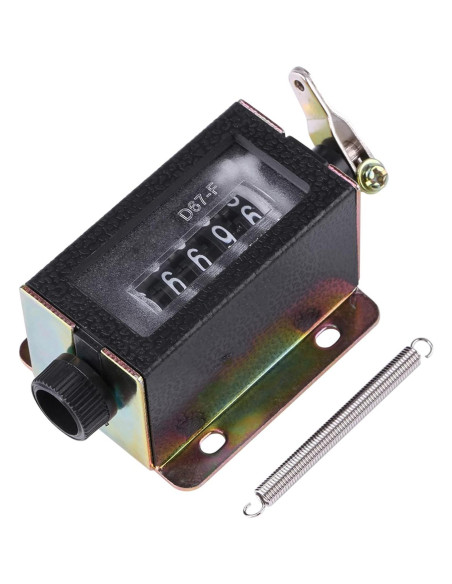 Contador Mecánico Oumefar 5 Dígitos Manual Reiniciable 0-99999 Contador Mecánico Oumefar 5 Dígitos Manual Reiniciable 0-99999