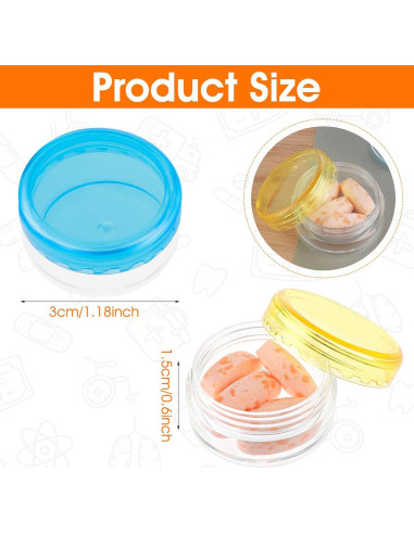 Caja Organizadora de Pastillas Dimeho 5 Pcs Portátil BPA Free