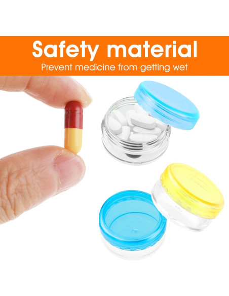 Caja Organizadora de Pastillas Dimeho 5 Pcs Portátil BPA Free