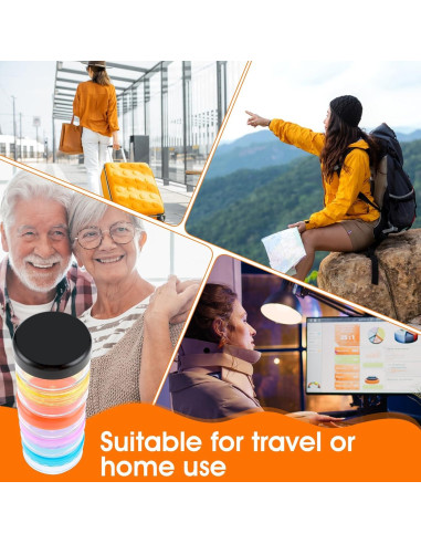 Caja Organizadora de Pastillas Dimeho 5 Pcs Portátil BPA Free