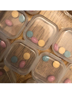 20 Mini Cajas Plásticas Transparentes SKUPSY para Almacenamiento 2