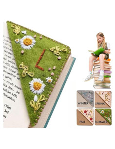 Marcador de Página Bordado a Mano Xinhelan Personalizado 9.5cm