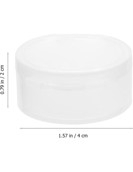 Estuche para Pastillas HEALLILY 10 Piezas Redondo Blanco