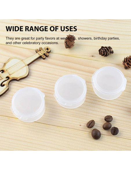 Estuche para Pastillas HEALLILY 10 Piezas Redondo Blanco