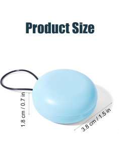 Estuches para Tapones de Oído XIHIRCD - 2 Piezas, Negro y Azul 2