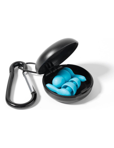 Estuches para Tapones de Oído XIHIRCD - 2 Piezas, Negro y Azul