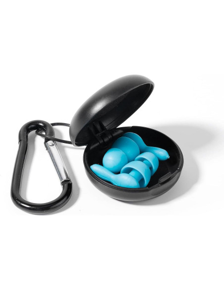 Estuches para Tapones de Oído XIHIRCD - 2 Piezas, Negro y Azul
