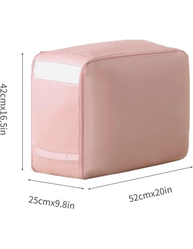 Bolsas de Compresión Tldcdte 2PCS Rosa 54x42x50cm para Ropa