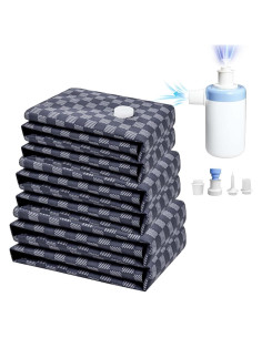 Bolsas de Sellado al Vacío CSUPPCREA 6 Pzas con Bomba Eléctrica