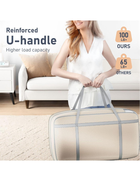 Bolsas de Mudanza DIMJ Extra Grandes 91L - Almacenamiento Compresible