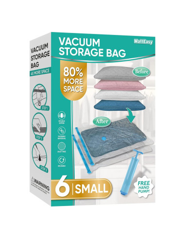 Bolsas de Almacenamiento al Vacío MattEasy 6 Pequeñas 60x40cm