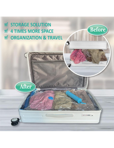 Bolsas de Almacenamiento al Vacío MattEasy 6 Pequeñas 60x40cm