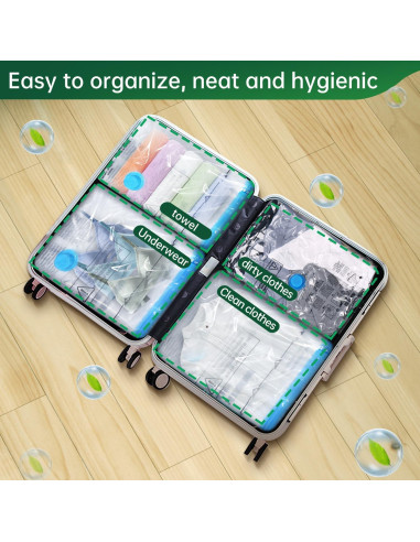 Bolsas de Vacío Brodi 10 Pzas con Bomba Eléctrica - Ahorra Espacio