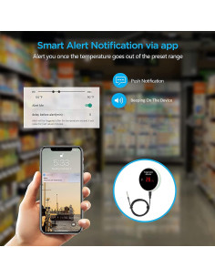 Sensor de Temperatura WiFi SENCKIT SNT951W con Sonda Externa 2