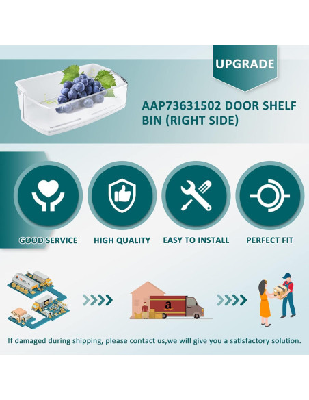 Bandeja de Puerta de Refrigerador L-G AAP73631502 - 2 Unidades