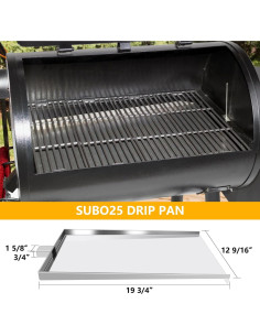 Bandeja de Goteo Acero Inoxidable FlameDuty 49.5 cm Compatible BBQ 2
