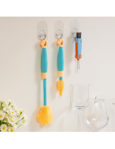 Cepillo de Silicona Ajustable Chemimoso para Botellas y Biberones 2